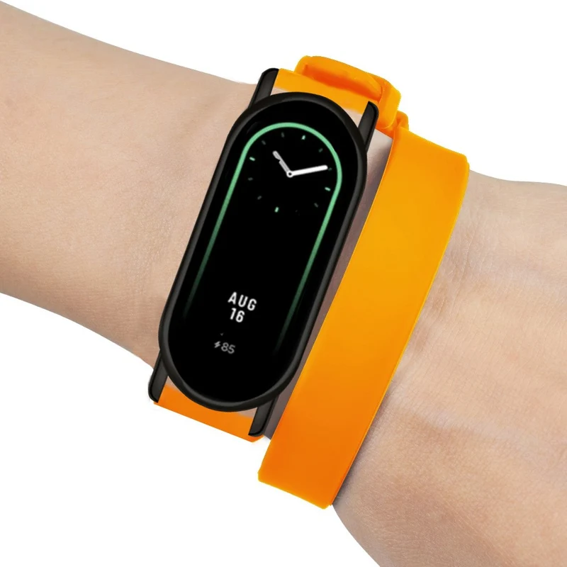 Xiaomi Smart Band 8 / 8 NFC Watch Bands Silicone Strap with Metal Connector - Navy Blue
