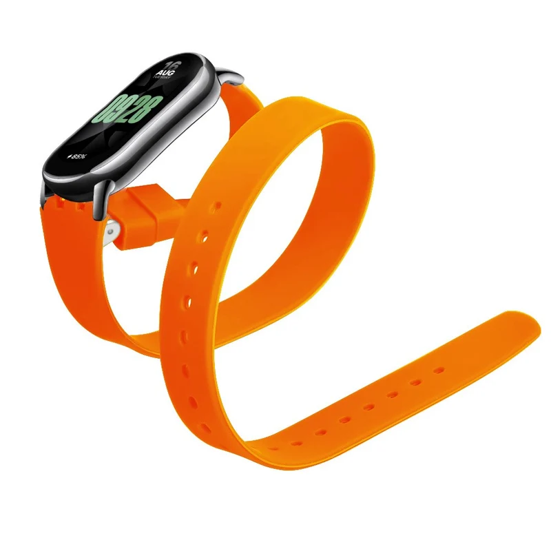 Xiaomi Smart Band 8 / 8 NFC Watch Bands Silicone Strap with Metal Connector - Navy Blue