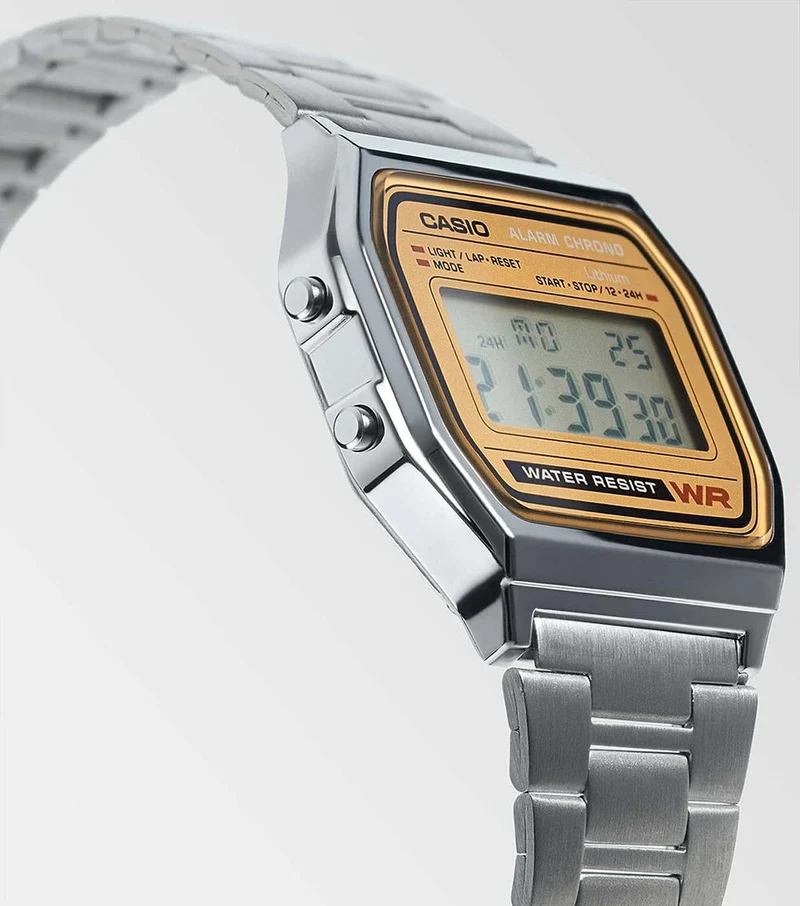 Casio Vintage A158WEA-9EF Uhr • Kultiges Retro-Design • Digitale Stoppfunktion
