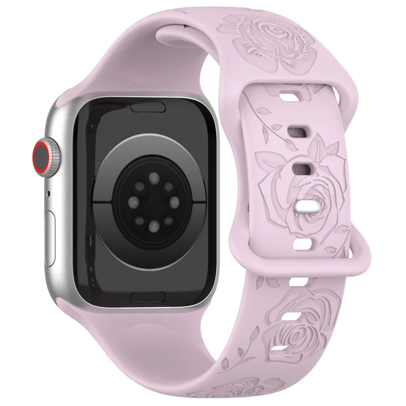 Apple Watch Series 41mm / 40mm / 38mm Silicone Watch Band Replacement Strap - Light Pink