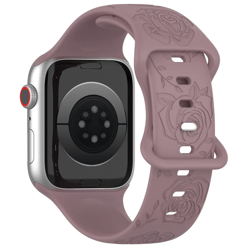 Apple Watch Series 41mm / 40mm / 38mm Silicone Watch Band Replacement Strap - Light Pink