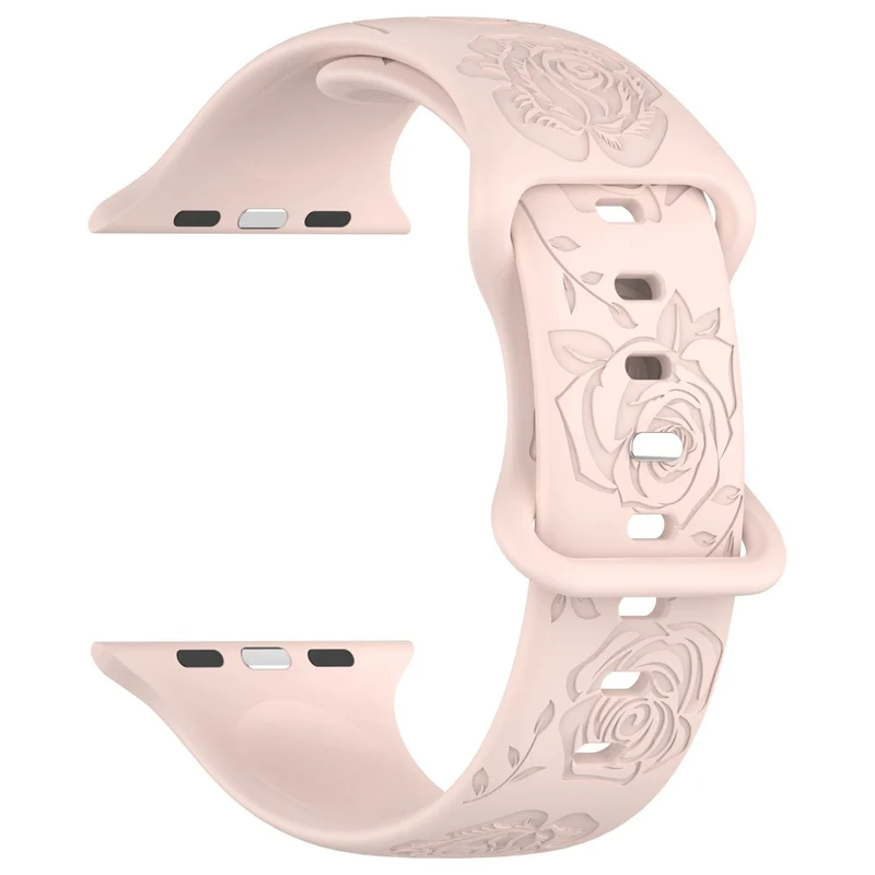 Apple Watch Series 41mm / 40mm / 38mm Silicone Watch Band Replacement Strap - Light Pink
