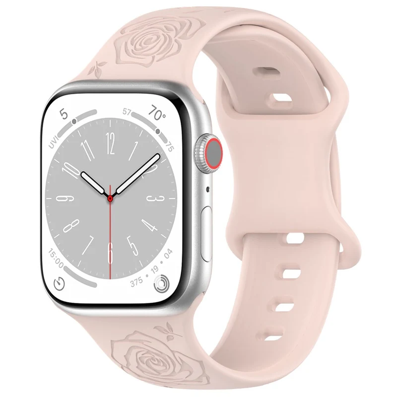 Apple Watch Series 41mm / 40mm / 38mm Silicone Watch Band Replacement Strap - Light Pink