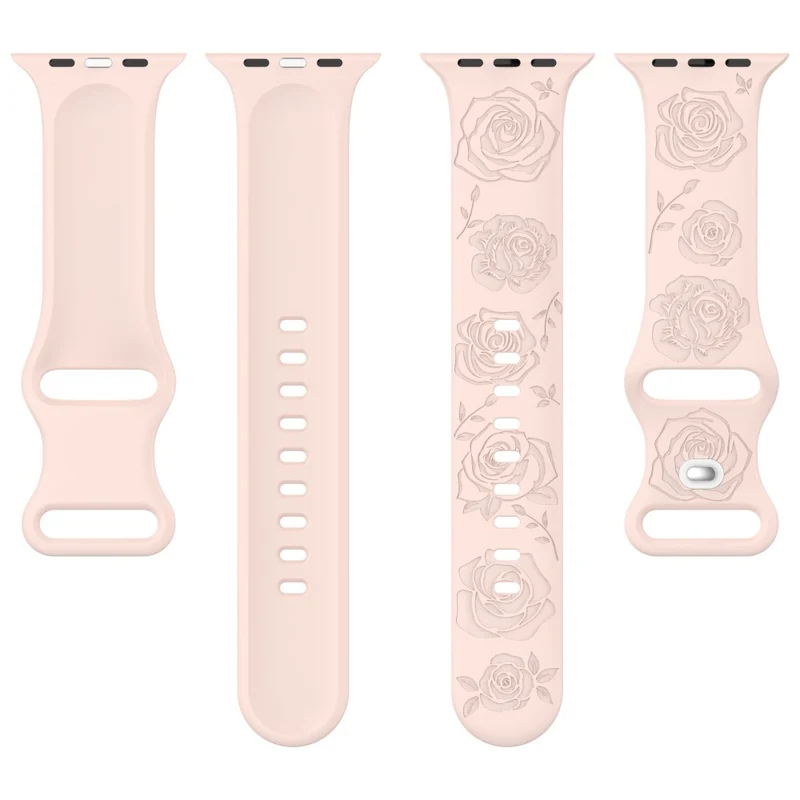 Apple Watch Series 41mm / 40mm / 38mm Silicone Watch Band Replacement Strap - Light Pink