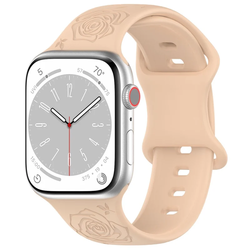 Apple Watch Series 41mm / 40mm / 38mm Silicone Watch Band Replacement Strap - Light Pink