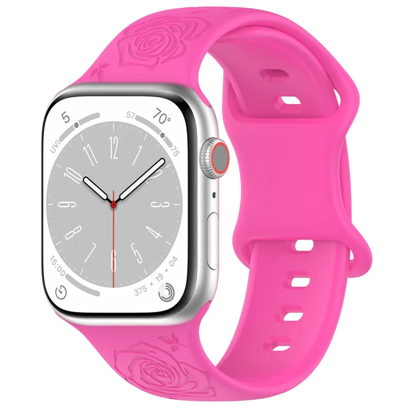 Apple Watch Series 41mm / 40mm / 38mm Silicone Watch Band Replacement Strap - Light Pink