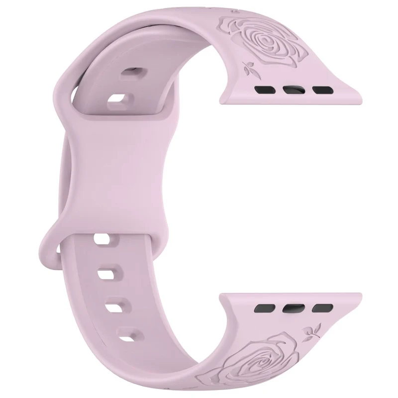Apple Watch Series 41mm / 40mm / 38mm Silicone Watch Band Replacement Strap - Light Pink