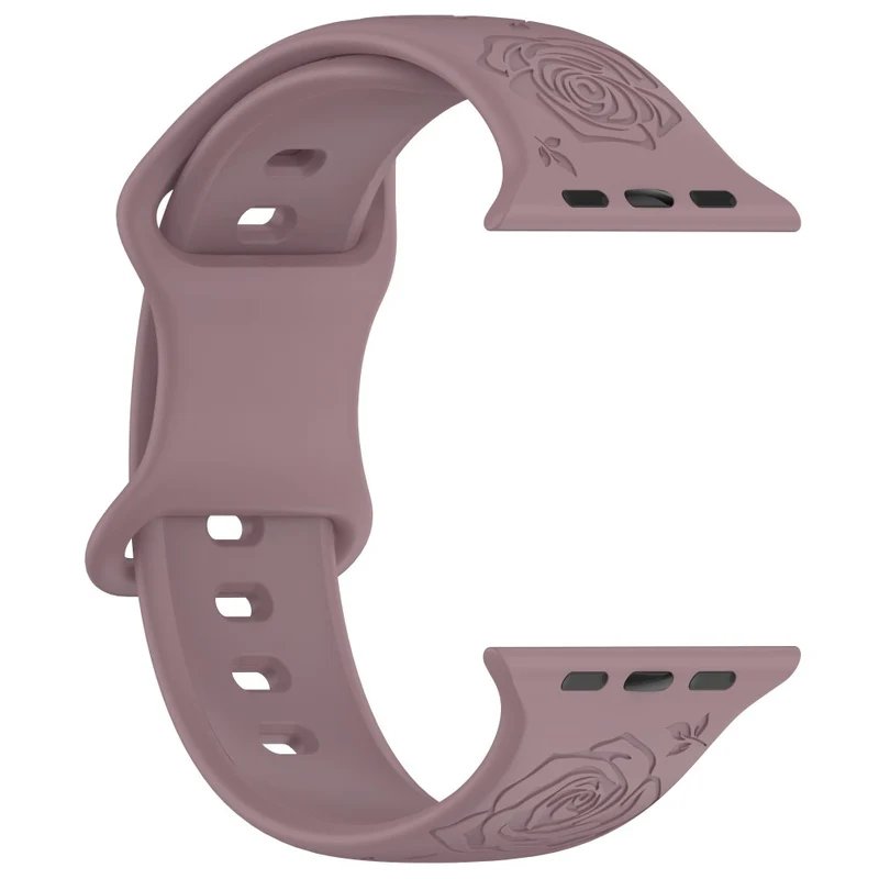 Apple Watch Series 41mm / 40mm / 38mm Silicone Watch Band Replacement Strap - Light Pink