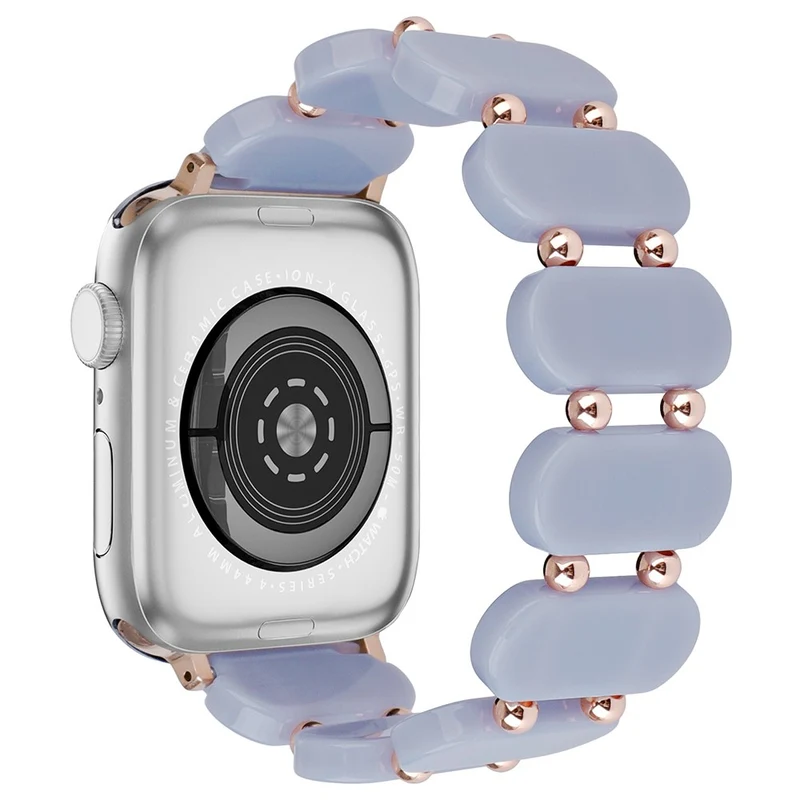Apple Watch 49mm / 45mm / 44mm / 42mm Elastic Resin Watch Band - Transparent Pink