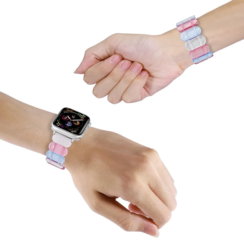 Watch Band Apple Watch Ultra 2 Ultra 49mm / 45mm / 44mm / 42mm Elastic Resin Strap