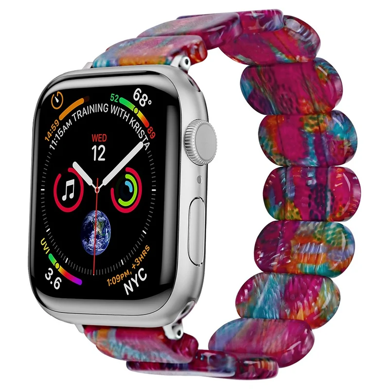 Watch Band Apple Watch Ultra 2 Ultra 49mm / 45mm / 44mm / 42mm Elastic Resin Strap