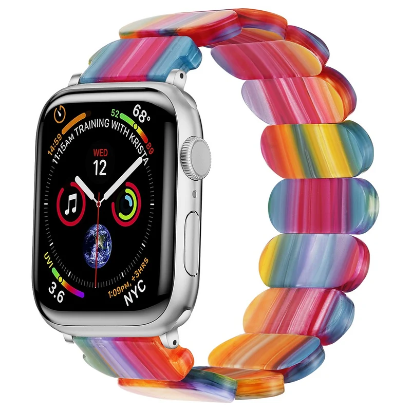 Watch Band Apple Watch Ultra 2 Ultra 49mm / 45mm / 44mm / 42mm Elastic Resin Strap
