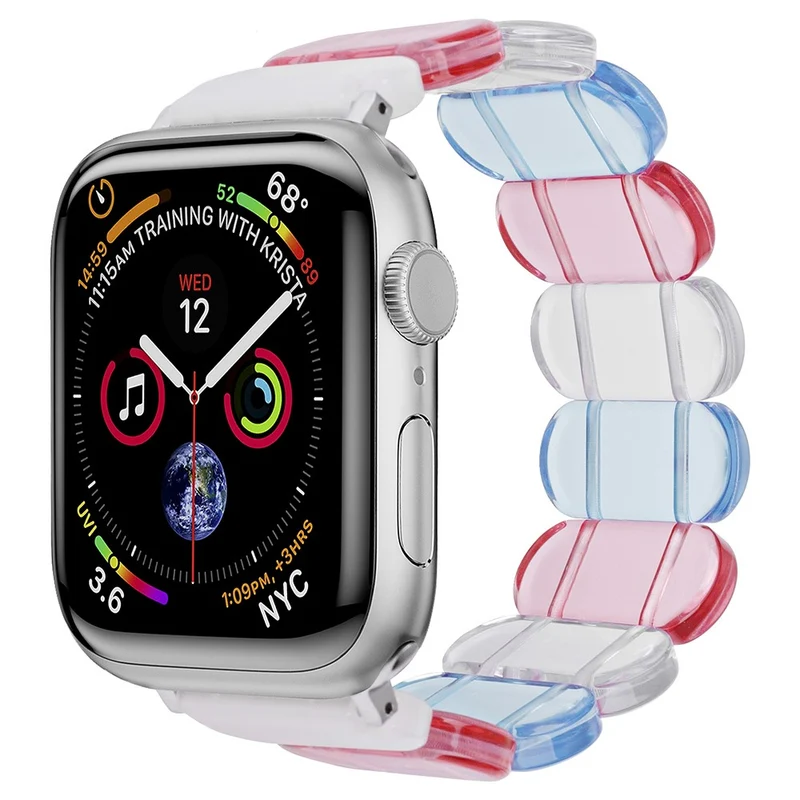 Watch Band Apple Watch Ultra 2 Ultra 49mm / 45mm / 44mm / 42mm Elastic Resin Strap
