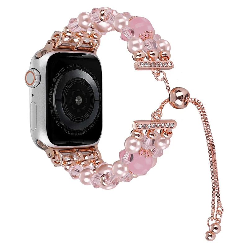 Apple Watch Series 41mm / 40mm / 38mm Watch Strap Adjustable Beads Wristband