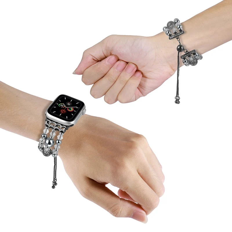 Apple Watch Series 41mm / 40mm / 38mm Watch Strap Adjustable Beads Wristband