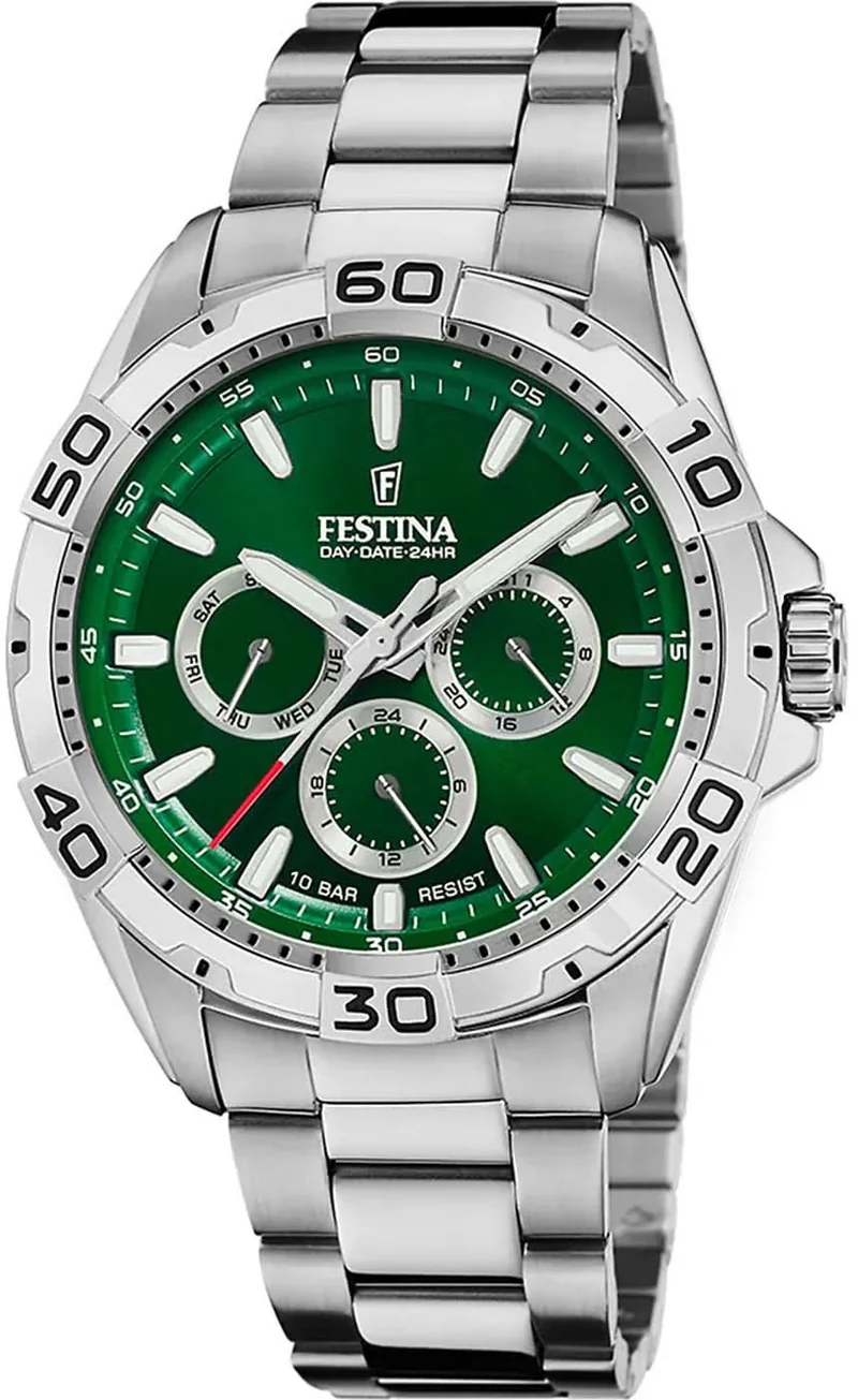 Festina Multifunction F20623/3 Herrenuhr • Sportliches Design • Edelstahl