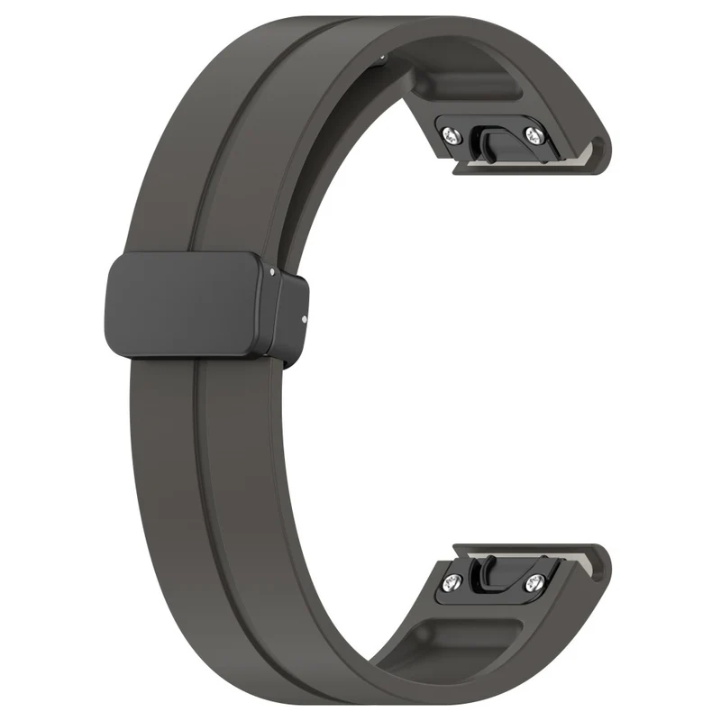 Huawei Watch GT 4 46mm / Samsung Galaxy Watch3 45mm / Garmin Venu 3 Black Buckle Watchband 22mm Magnetic Silicone Strap