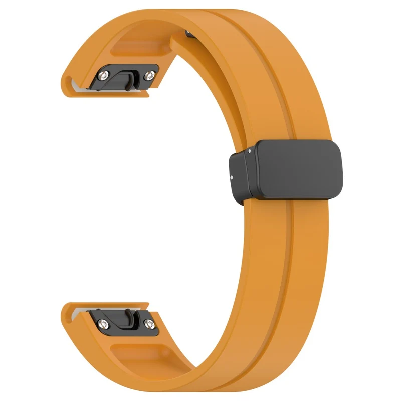 Samsung Galaxy Watch 6 / 6 Classic / 5 / 4 / Huawei Watch GT 3 42mm Watch Strap Black Buckle 20mm Magnetic Silicone Band