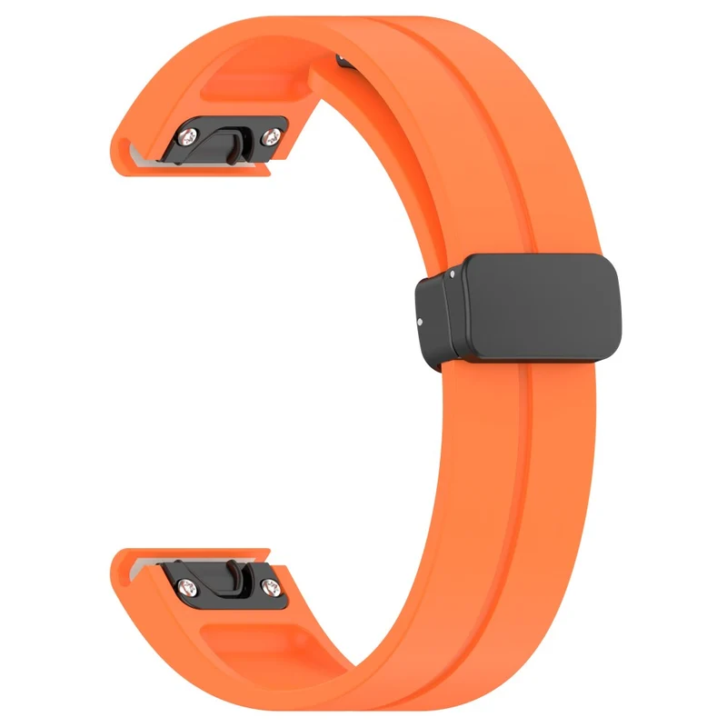 Samsung Galaxy Watch 6 / 6 Classic / 5 / 4 / Huawei Watch GT 3 42mm Watch Strap Black Buckle 20mm Magnetic Silicone Band