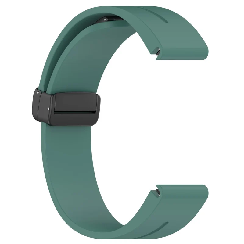 Samsung Galaxy Watch 6 / 6 Classic / 5 / 4 / Huawei Watch GT 3 42mm Watch Strap Black Buckle 20mm Magnetic Silicone Band