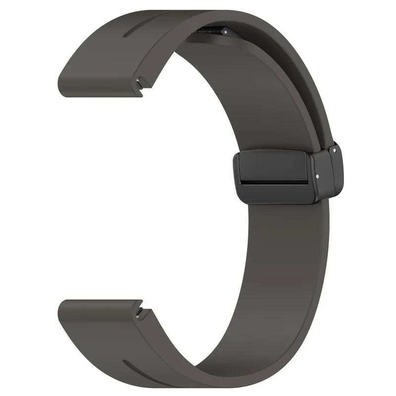 Samsung Galaxy Watch 6 / 6 Classic / 5 / 4 / Huawei Watch GT 3 42mm Watch Strap Black Buckle 20mm Magnetic Silicone Band