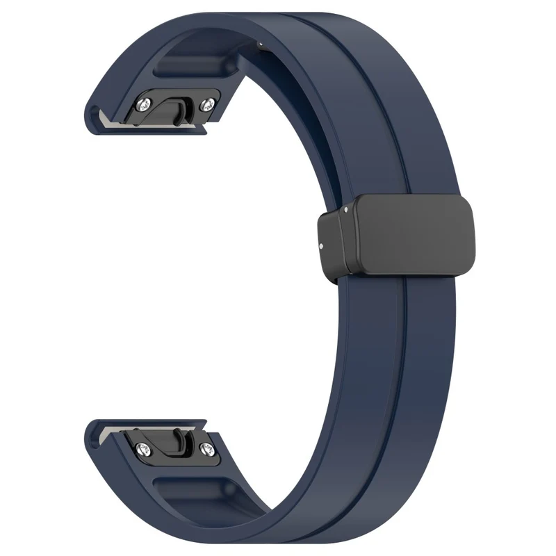 Samsung Galaxy Watch 6 / 6 Classic / 5 / 4 / Huawei Watch GT 3 42mm Watch Strap Black Buckle 20mm Magnetic Silicone Band