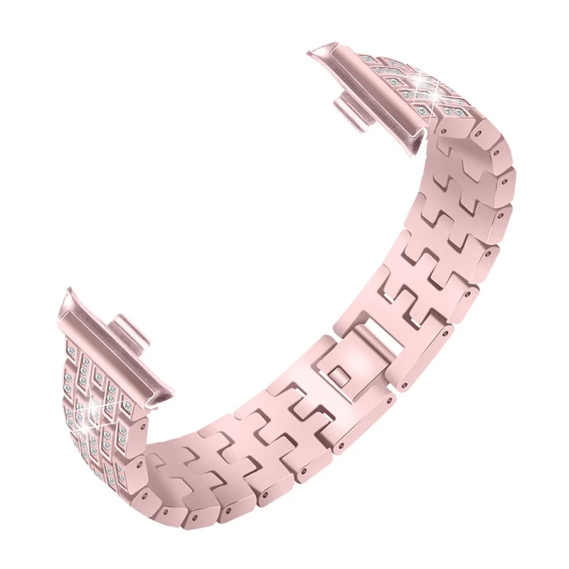 Xiaomi Smart Band 8 Pro Watch Band Rhinestone Decor 5-Bead Metal Watch Strap