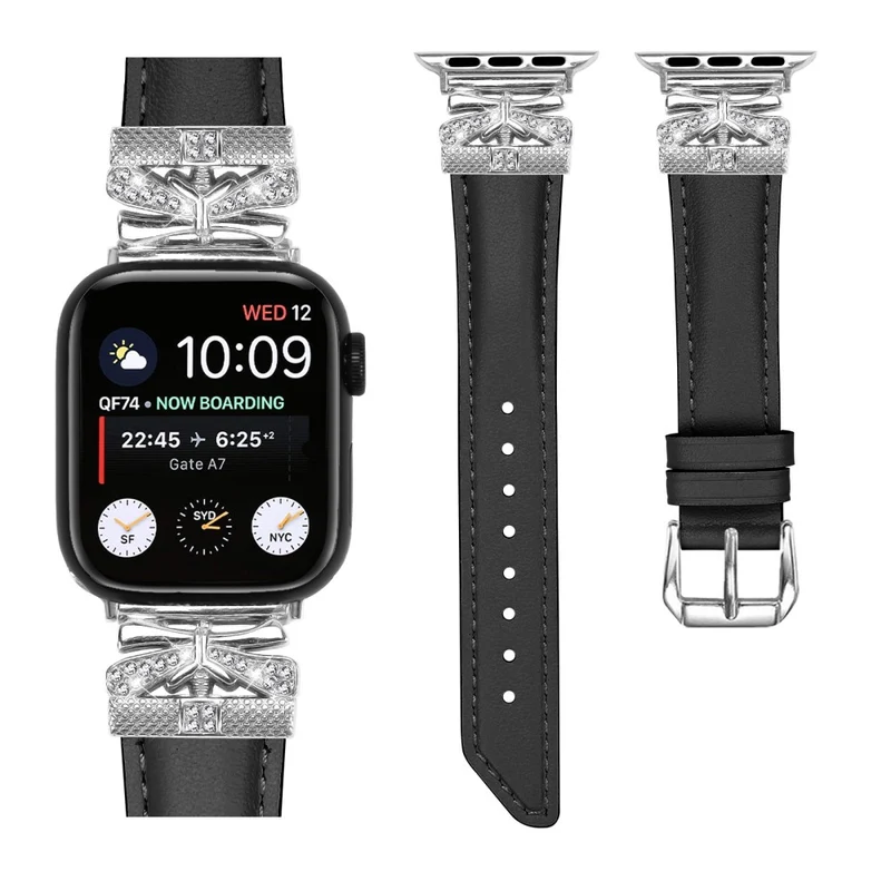Silver Buckle Band Apple Watch Series Universal 41mm/40mm/38mm Watch Strap