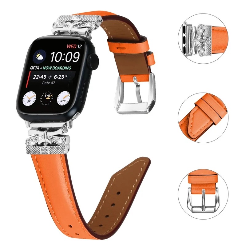 Silver Buckle Band Apple Watch Series Universal 41mm/40mm/38mm Watch Strap