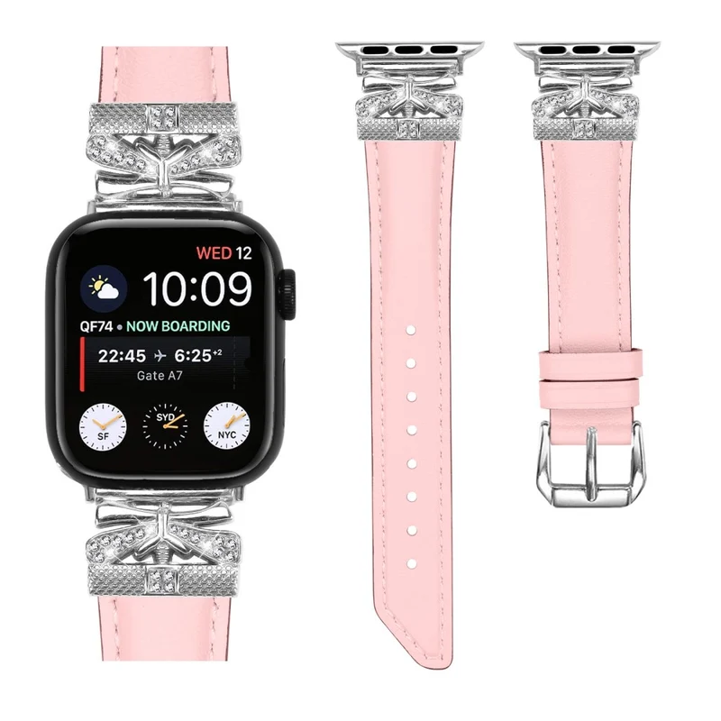 Silver Buckle Band Apple Watch Series Universal 41mm/40mm/38mm Watch Strap