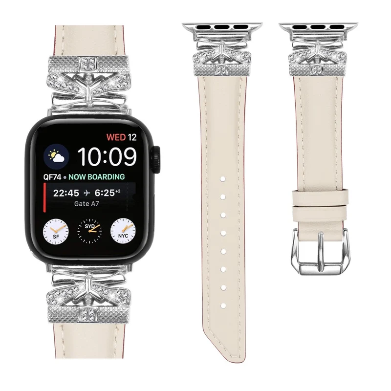 Silver Buckle Band Apple Watch Series Universal 41mm/40mm/38mm Watch Strap