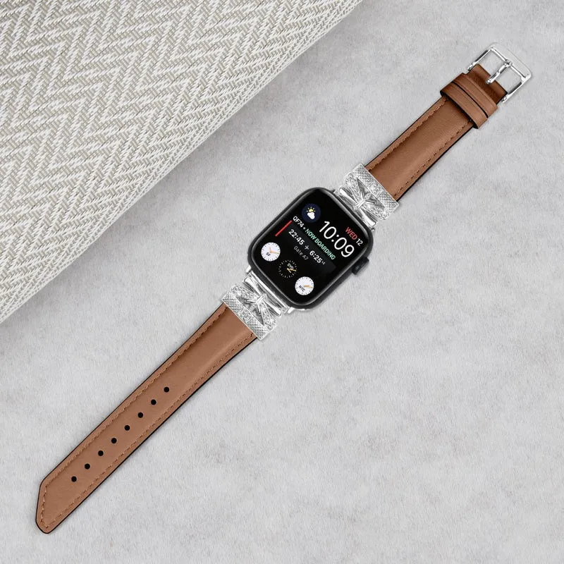 Silver Buckle Band Apple Watch Series Universal 41mm/40mm/38mm Watch Strap