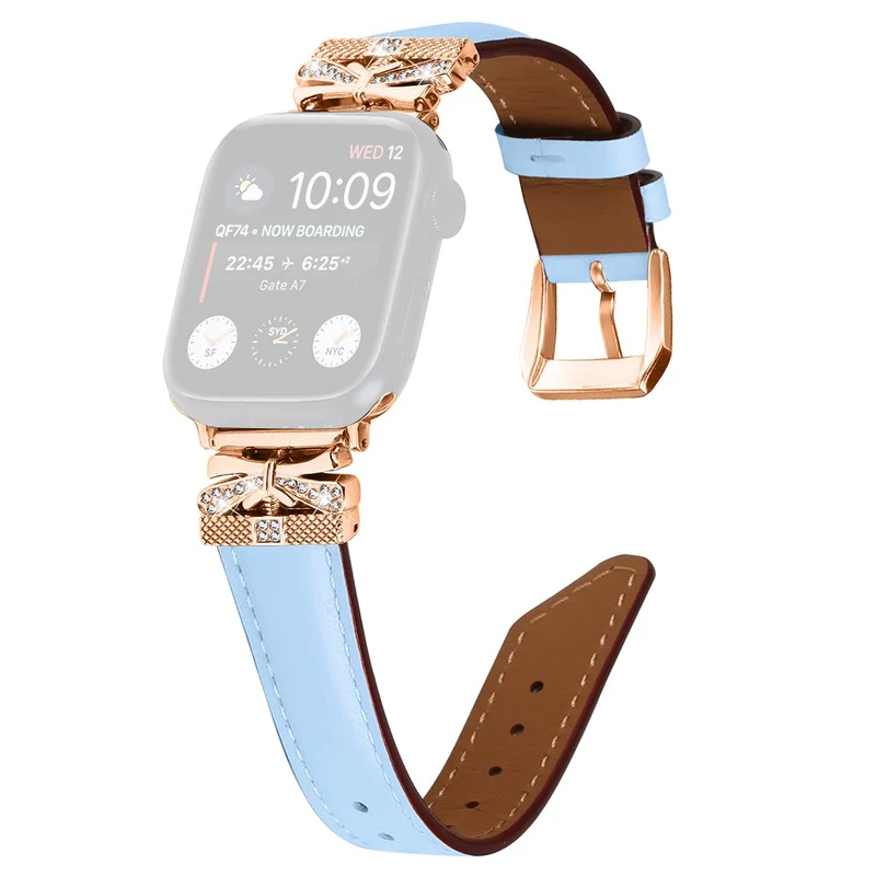 Apple Watch Series Universal 41mm/40mm/38mm Rose Gold Buckle Smart Watch Strap
