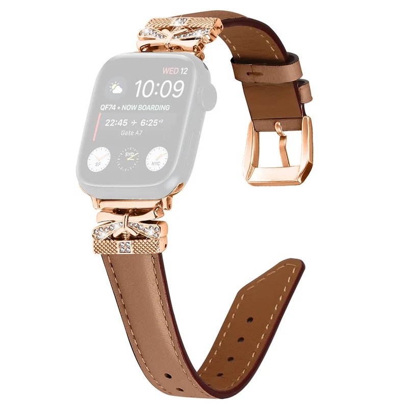 Apple Watch Series Universal 41mm/40mm/38mm Rose Gold Buckle Smart Watch Strap