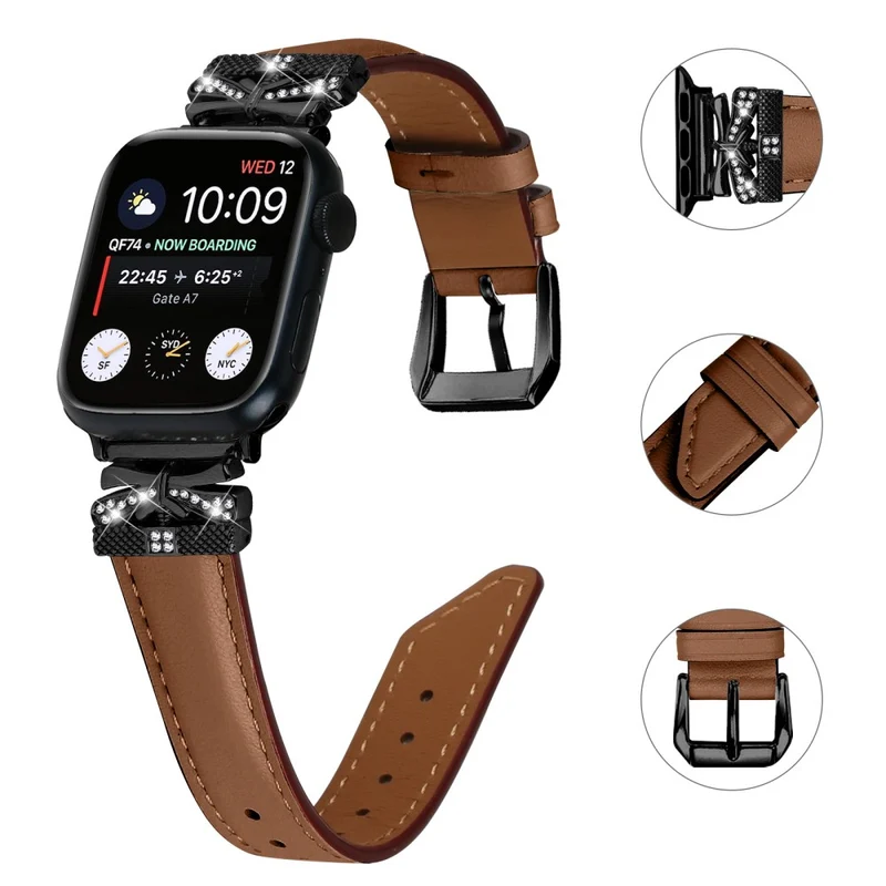 Black Buckle Watch Band Apple Watch Series Universal 41mm/40mm/38mm