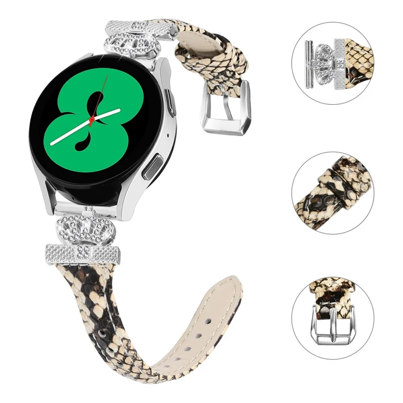 Silver Buckle 20mm Strap Samsung Galaxy Watch Universal 20mm Watchband