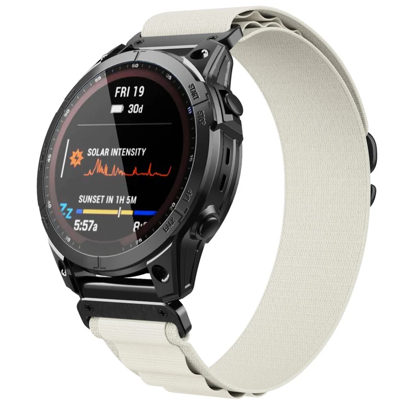 Garmin Fenix 7X / 7X Solar / Tactix 7 Pro Nylon Watch Band Adjustable 26mm Quick Release Wrist Strap