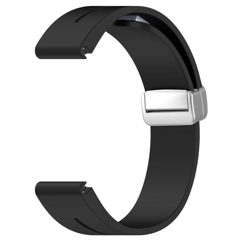 Garmin Fenix 7 / Forerunner 965 / 955 / 945 / 935 22mm Watch Band Silive Buckle Silicone Wriststrap