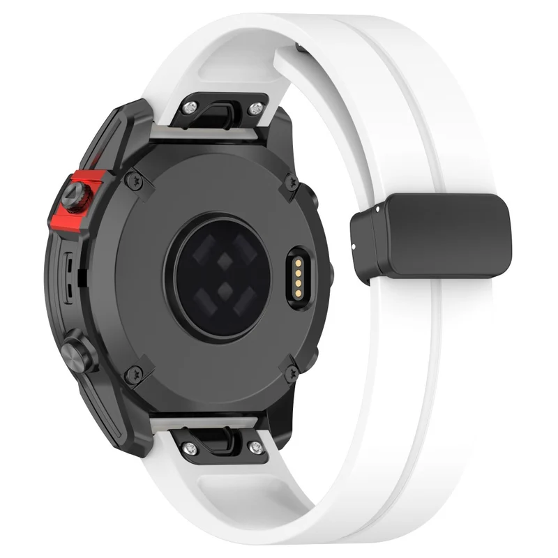 Garmin Fenix 7 / Forerunner 965 / 955 / 945 / 935 Silicone Band Black Buckle 22mm Watch Strap