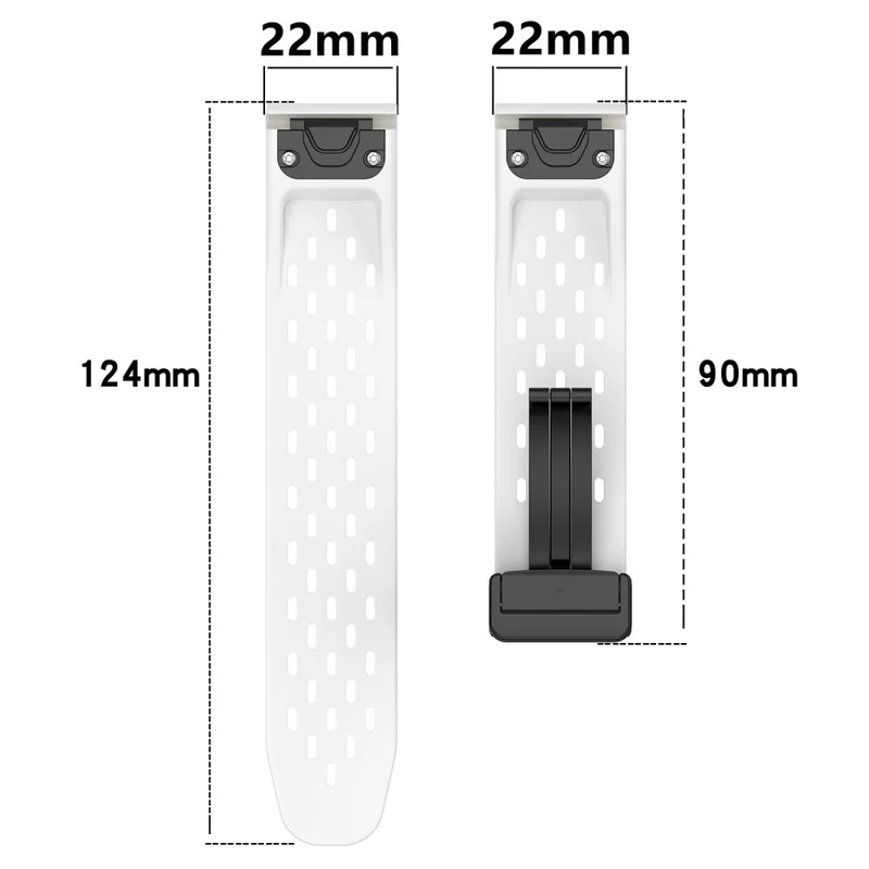 Garmin Fenix 7 / Forerunner 965 / 955 / 945 / 935 Watch Band 22mm Silicone Breathable Wristband