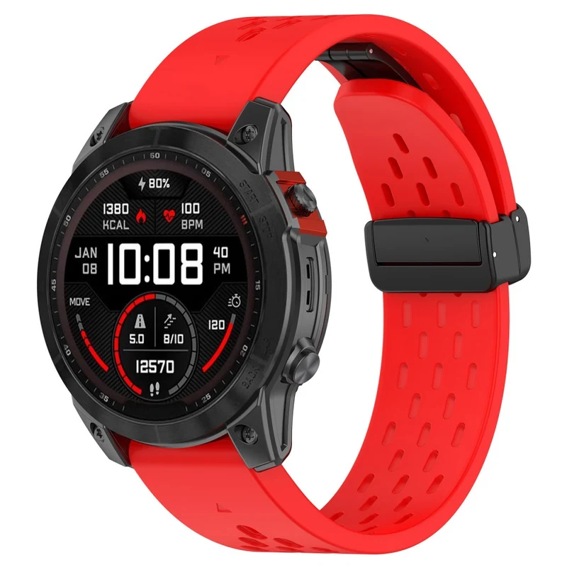 Garmin Fenix 7 / Forerunner 965 / 955 / 945 / 935 Watch Band 22mm Silicone Breathable Wristband