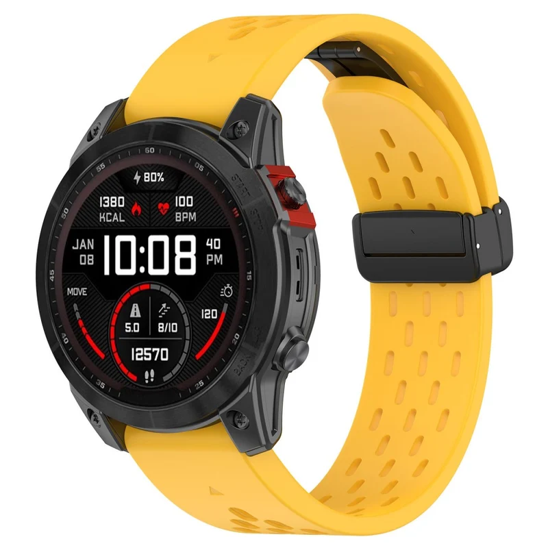 Garmin Fenix 7 / Forerunner 965 / 955 / 945 / 935 Watch Band 22mm Silicone Breathable Wristband