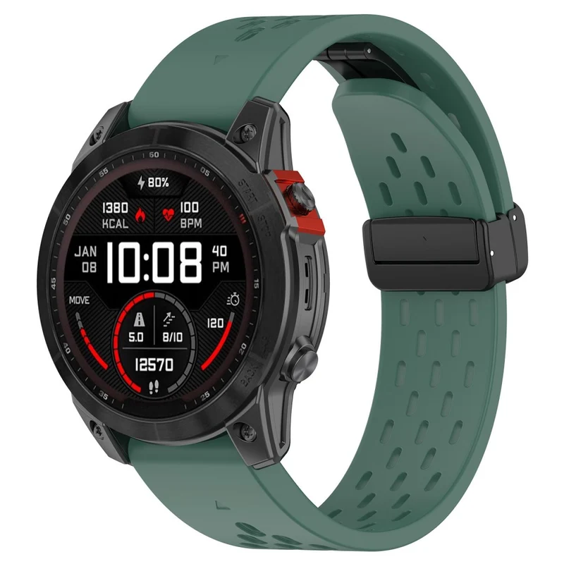Garmin Fenix 7 / Forerunner 965 / 955 / 945 / 935 Watch Band 22mm Silicone Breathable Wristband