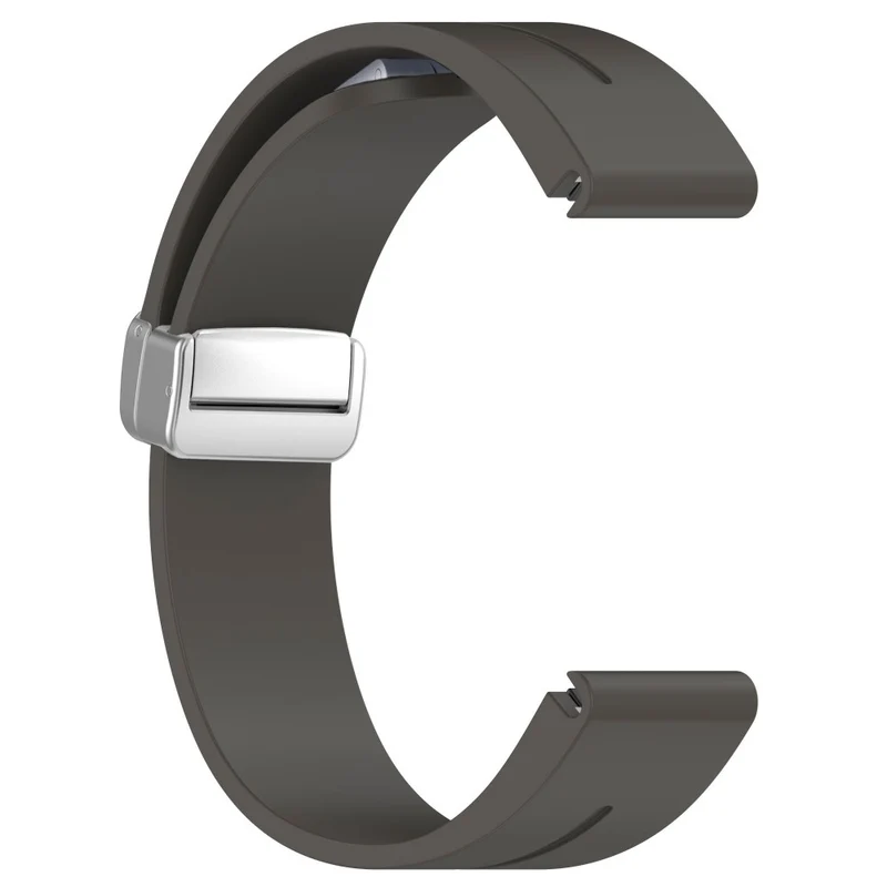 Garmin Fenix 7S / 6S Pro / 5S Plus / Instinct 2S Silicone Watch Bands Silver Buckle 20mm Magnetic Strap