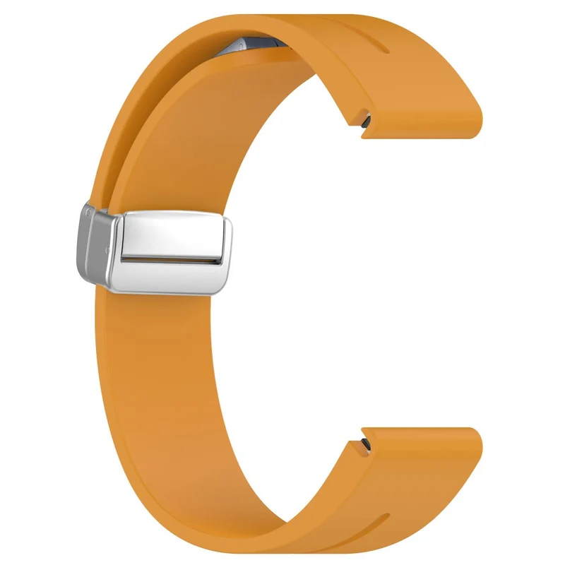Garmin Fenix 7S / 6S Pro / 5S Plus / Instinct 2S Silicone Watch Bands Silver Buckle 20mm Magnetic Strap