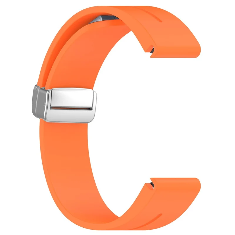 Garmin Fenix 7S / 6S Pro / 5S Plus / Instinct 2S Silicone Watch Bands Silver Buckle 20mm Magnetic Strap