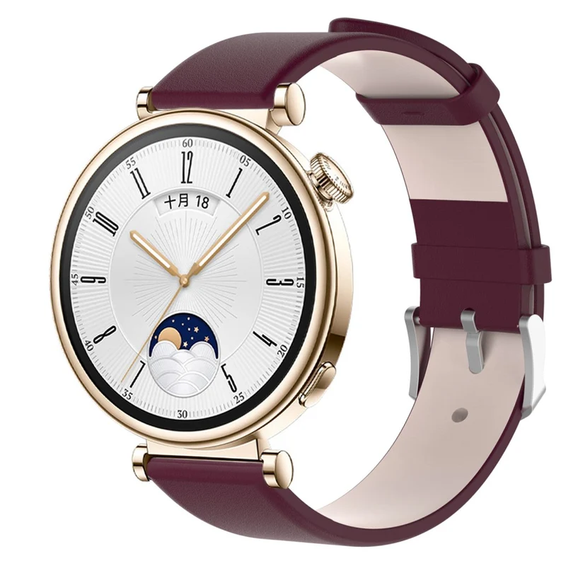 Huawei Watch GT 4 41mm Replacement Strap 18mm Vegan Leather Watch Band