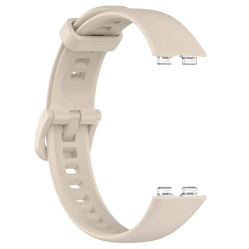 Huawei Band 8 Silicone Strap Waterproof Soft Watch Band - Ivory White