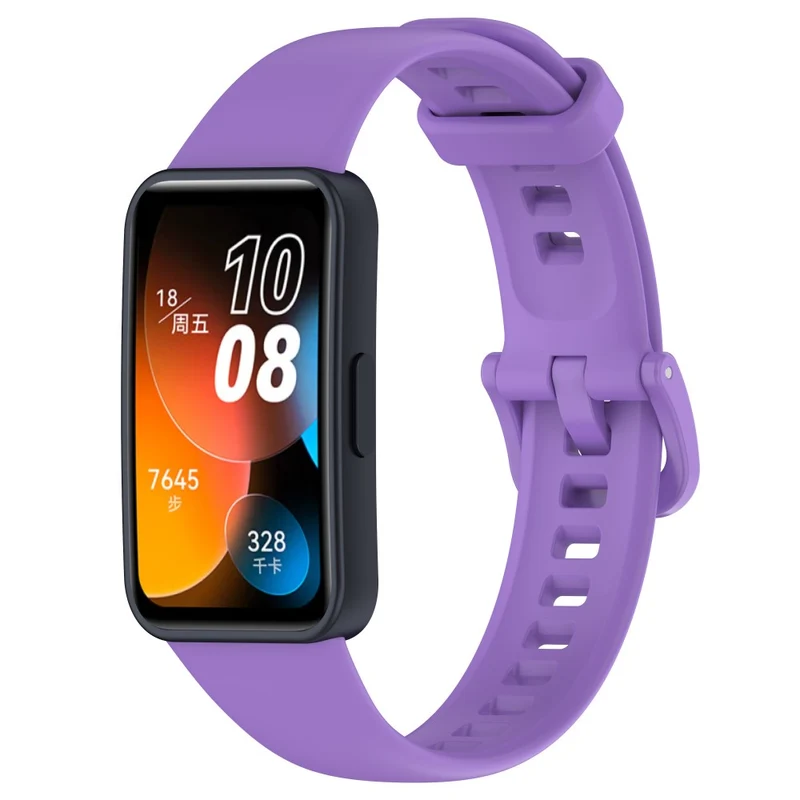 Huawei Band 8 Silicone Strap Waterproof Soft Watch Band - Ivory White