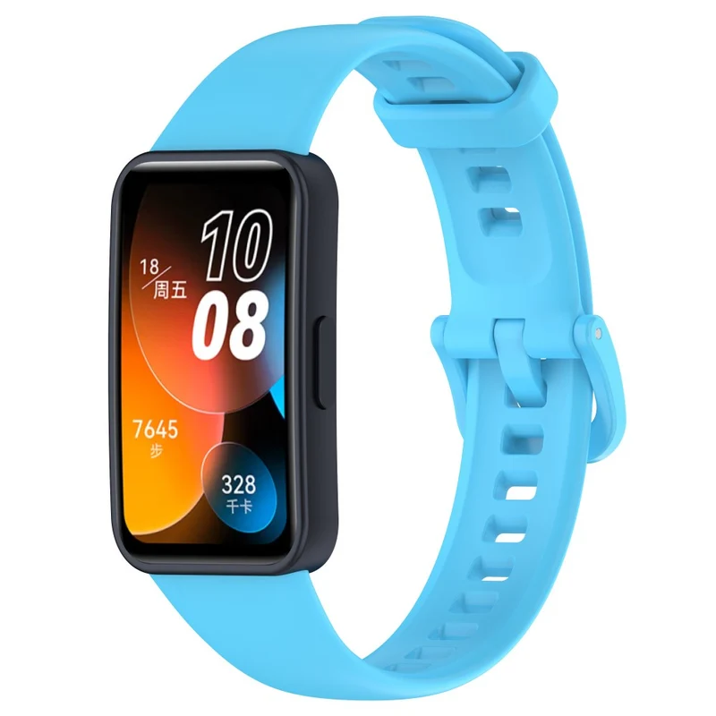 Huawei Band 8 Silicone Strap Waterproof Soft Watch Band - Ivory White